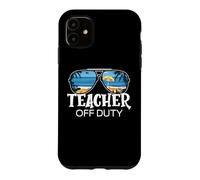 Teacher Off Duty Lunettes de Soleil Palmier Plage Coucher de Soleil Coque pour iPhone 11