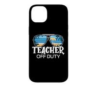 Teacher Off Duty Lunettes de Soleil Palmier Plage Coucher de Soleil Coque pour iPhone 14 Plus