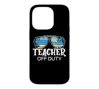 Teacher Off Duty Lunettes de Soleil Palmier Plage Coucher de Soleil Coque pour iPhone 14 Pro