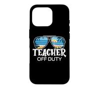 Teacher Off Duty Lunettes de Soleil Palmier Plage Coucher de Soleil Coque pour iPhone 16 Pro