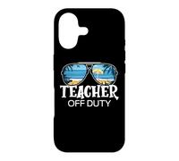 Teacher Off Duty Lunettes de Soleil Palmier Plage Coucher de Soleil Coque pour iPhone 17