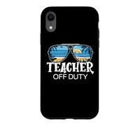 Teacher Off Duty Lunettes de Soleil Palmier Plage Coucher de Soleil Coque pour iPhone XR