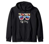 Teacher Off Duty Teaching Funny School Teachers Sweat à Capuche