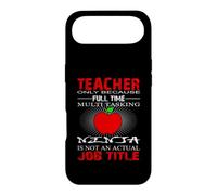 Teacher Only Because Full Time Job Title School Teachers Coque pour iPhone Air