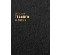 Teacher Planner 2025-2026 A6: Academic Diary & Lesson Tracker August 2025-July 2026 | Week-to-View Teacher Organiser with Notes Pages | Dated Sections & Monthly Goals | Black Cover