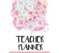 Teacher Planner: Lesson Plan Book 52 Weekly Planner For Teacher (Lesson Planner With Student Information, Important & Birthday, Attendance, Checklist: Teacher Planner