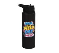 Teacher Student Bruth It's Field Day Let The Games Begin Stainless Steel Insulated Water Bottle