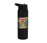Teacher Student Field Day Let The Games Begin Math Field Day Stainless Steel Insulated Water Bottle