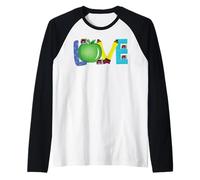 Teacher Teach Love & Inspire Citation Amusante pour Enseignants Hommes Femmes Manche Raglan
