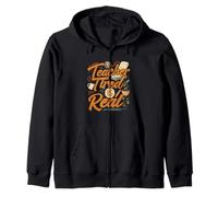 Teacher Tired is Real Funny School Educator Life Sweat à Capuche