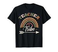 Teacher Tribe Retro Boho Rainbow Retour à l'école T-Shirt