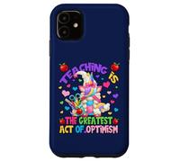 Teacher Unicorn Mom Teaching is Greatest Act of Optimism Coque pour iPhone 11