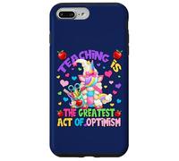 Teacher Unicorn Mom Teaching is Greatest Act of Optimism Coque pour iPhone 7 Plus/8 Plus