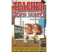 Teacher Word Search: Easy To Read Print With 50+ Puzzles About Teachers, School, Education And More | 6x9 inch, 110 pages | Gift For Holidays, Vacations, and Spare Time