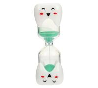 TeacherFav Sablier de 2 Minutes pour Brosse à Dents d'enfants - 1 Grand sablier à Sable Vert