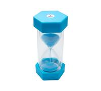TeacherFav Sablier pour Enfants - 1 Minute Bleu - 12,7 cm Horloge en Verre Acrylique pour Salle de Classe, Maison et Chambre d'enfant - Paquet Moyen
