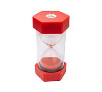 TeacherFav Sablier pour enfants - 1 minute rouge - 16 cm - Horloge recouverte d'acrylique pour salle de classe, maison et chambre d'enfant - Grand paquet unique