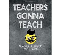 Teachers Gonna Teach: School Teacher Planner 2019 - 2020 An Effective Weekly Time Management, Lesson Organizer, Teachers Class Curriculum No