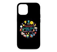 Teachers Make The World Better Place Funny School Teacher Coque pour iPhone 12/12 Pro