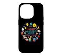 Teachers Make The World Better Place Funny School Teacher Coque pour iPhone 14 Pro