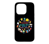 Teachers Make The World Better Place Funny School Teacher Coque pour iPhone 15 Pro
