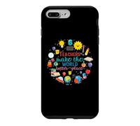 Teachers Make The World Better Place Funny School Teacher Coque pour iPhone 7 Plus/8 Plus