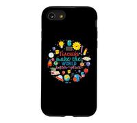 Teachers Make The World Better Place Funny School Teacher Coque pour iPhone SE (2020) / 7/8