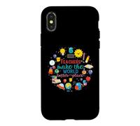 Teachers Make The World Better Place Funny School Teacher Coque pour iPhone X/XS