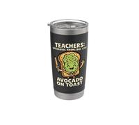 Teachers Spreading Knowledge Like Avocado On Toast School Gobelet isotherme en acier inoxydable double paroi