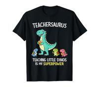 Teachersaurus Professeur Humour Enseignement Petits Dinosaures T-Shirt Graphique avec Valeur