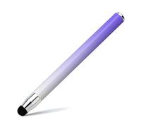 Teaching and lecturing Retractable Touch Pen Online Classroom Learning Machine capacitive Pen Stylus (White Purple)