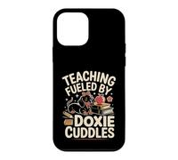 Teaching Fueled by Doxie Cuddles Prof Teckel école Coque pour iPhone 12 Mini