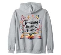 Teaching Hearts & Minds Livre Motif Papillons et Fleurs Sweat à Capuche