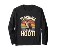 Teaching is A Hoot Owl Rétro Vintage Manche Longue