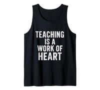 Teaching Is a Work of Heart Style vintage vieilli Débardeur