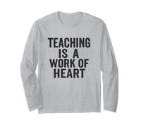 Teaching Is a Work of Heart Style vintage vieilli Manche Longue