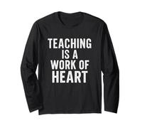 Teaching Is a Work of Heart Style vintage vieilli Manche Longue