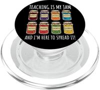 Teaching is My Jam and I'm Here to Spread It PopSockets PopGrip pour MagSafe