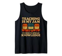 Teaching Is My Jam Funny Teacher Professor to school Professor Débardeur
