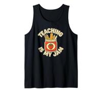 Teaching is My Jam Funny Teacher Pun Design Débardeur
