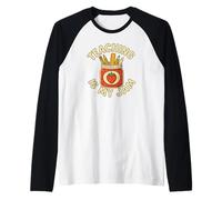 Teaching is My Jam Funny Teacher Pun Design Manche Raglan