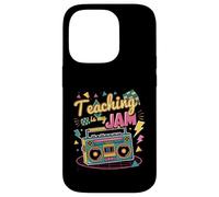 Teaching Is My Jam Groovy Retro Teacher de retour à l'école Coque pour iPhone 14 Pro