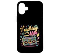 Teaching Is My Jam Groovy Retro Teacher de retour à l'école Coque pour iPhone 16 Plus
