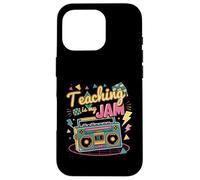 Teaching Is My Jam Groovy Retro Teacher de retour à l'école Coque pour iPhone 16 Pro