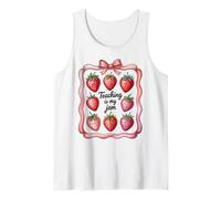 Teaching is My Jam Strawberry Teacher Team Crew Fun Débardeur