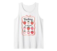 Teaching is My Jam Strawberry Teacher Team Crew Fun Débardeur