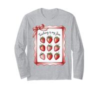 Teaching is My Jam Strawberry Teacher Team Crew Fun Manche Longue