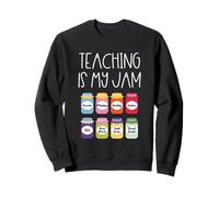 Teaching is My Jam Teacher Classe de Retour à l'école Sweatshirt