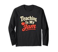 Teaching is My Jam Teacher Classroom Humour Manche Longue