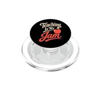Teaching is My Jam Teacher Classroom Humour PopSockets PopGrip pour MagSafe